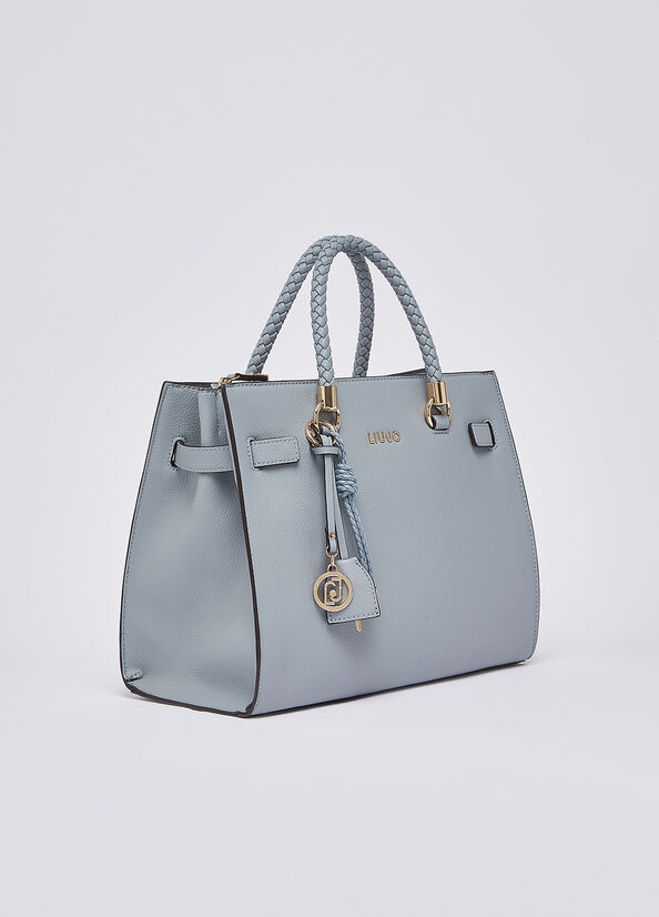 Borsa satchel media con charms
