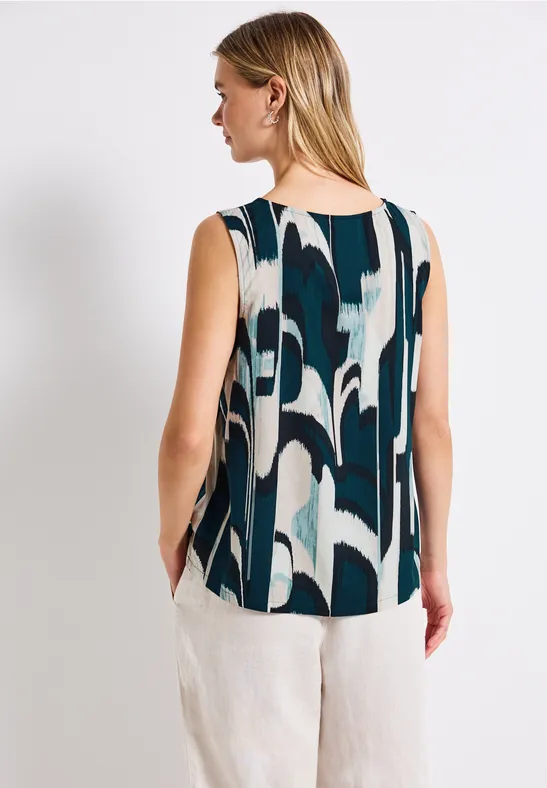 Blusentop mit Ikat Print
