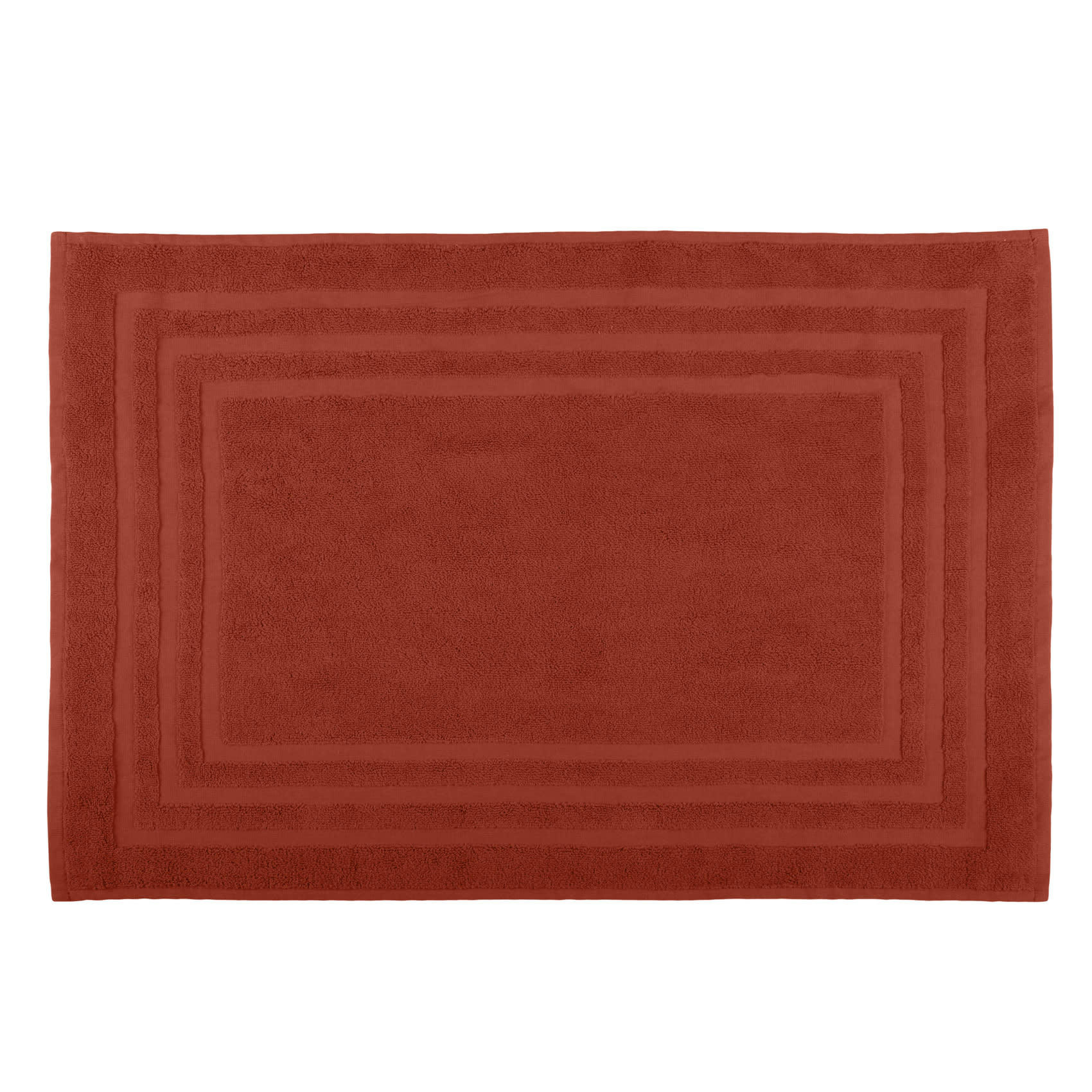 - Tapis de bain en coton bio coton terracotta 70x45