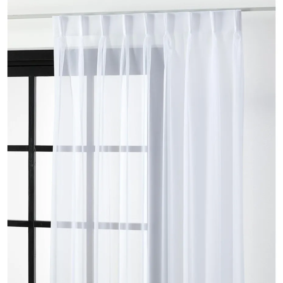 Kwantum Vouwgordijnen | Vitrages | Vitrage Violet  Wit