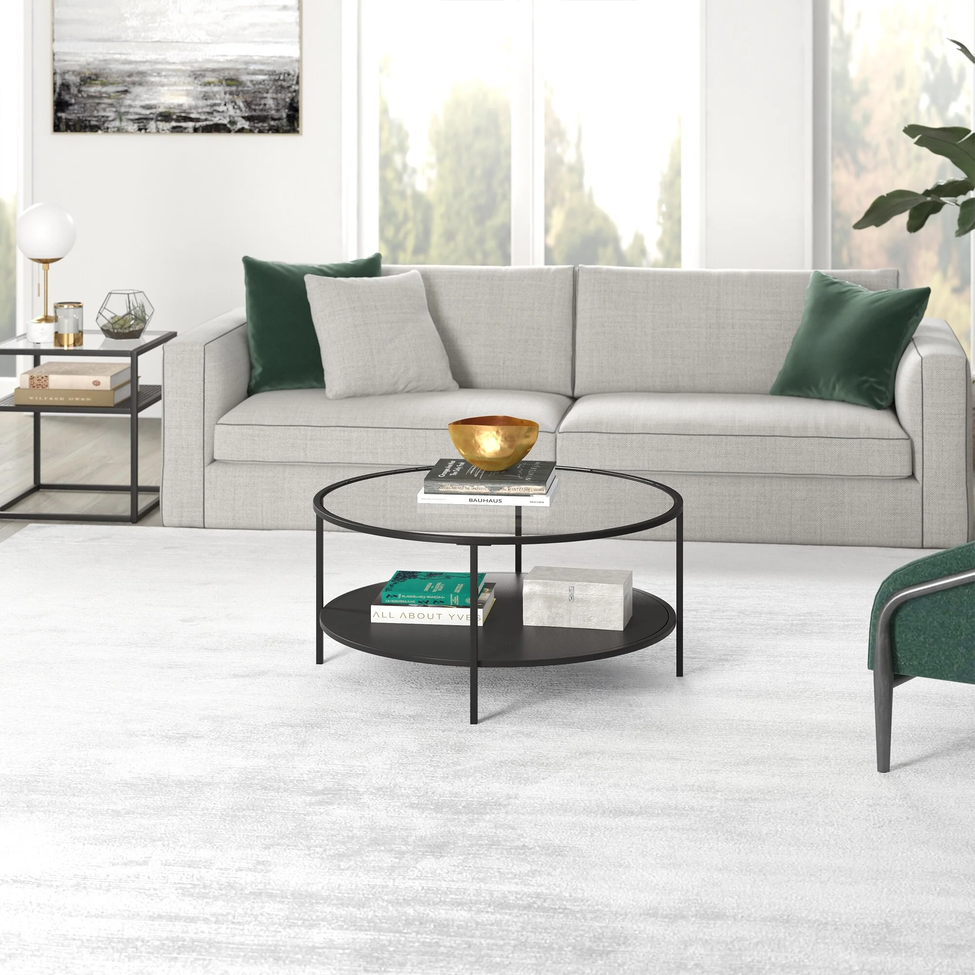 Sivil 36'' Wide Round Coffee Table