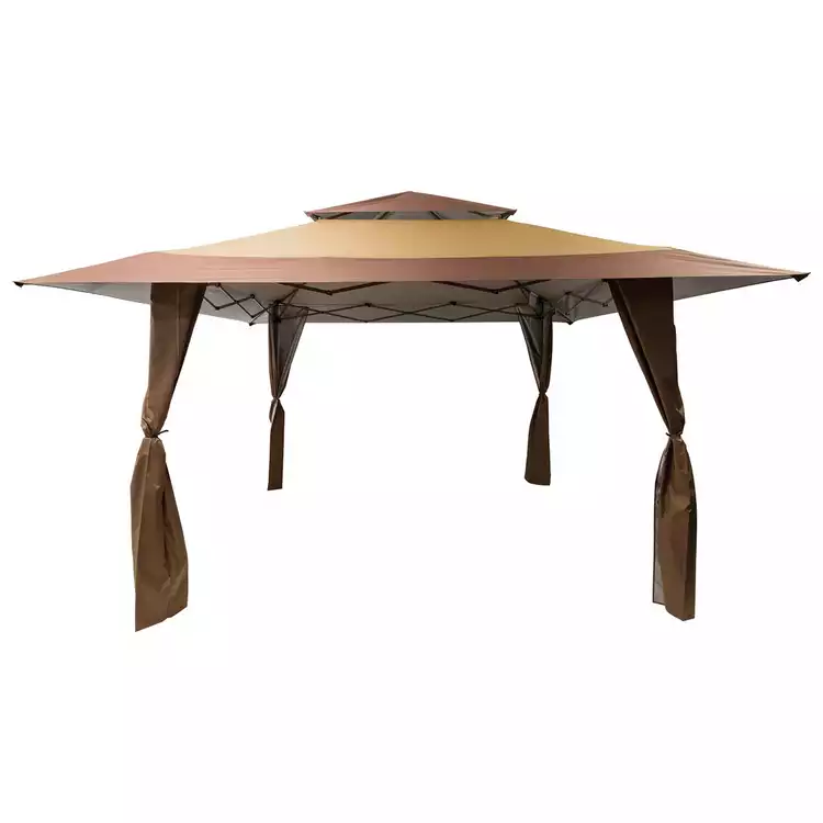 Norfolk Leisure 4m x 4m Pop up Garden Gazebo - Brown