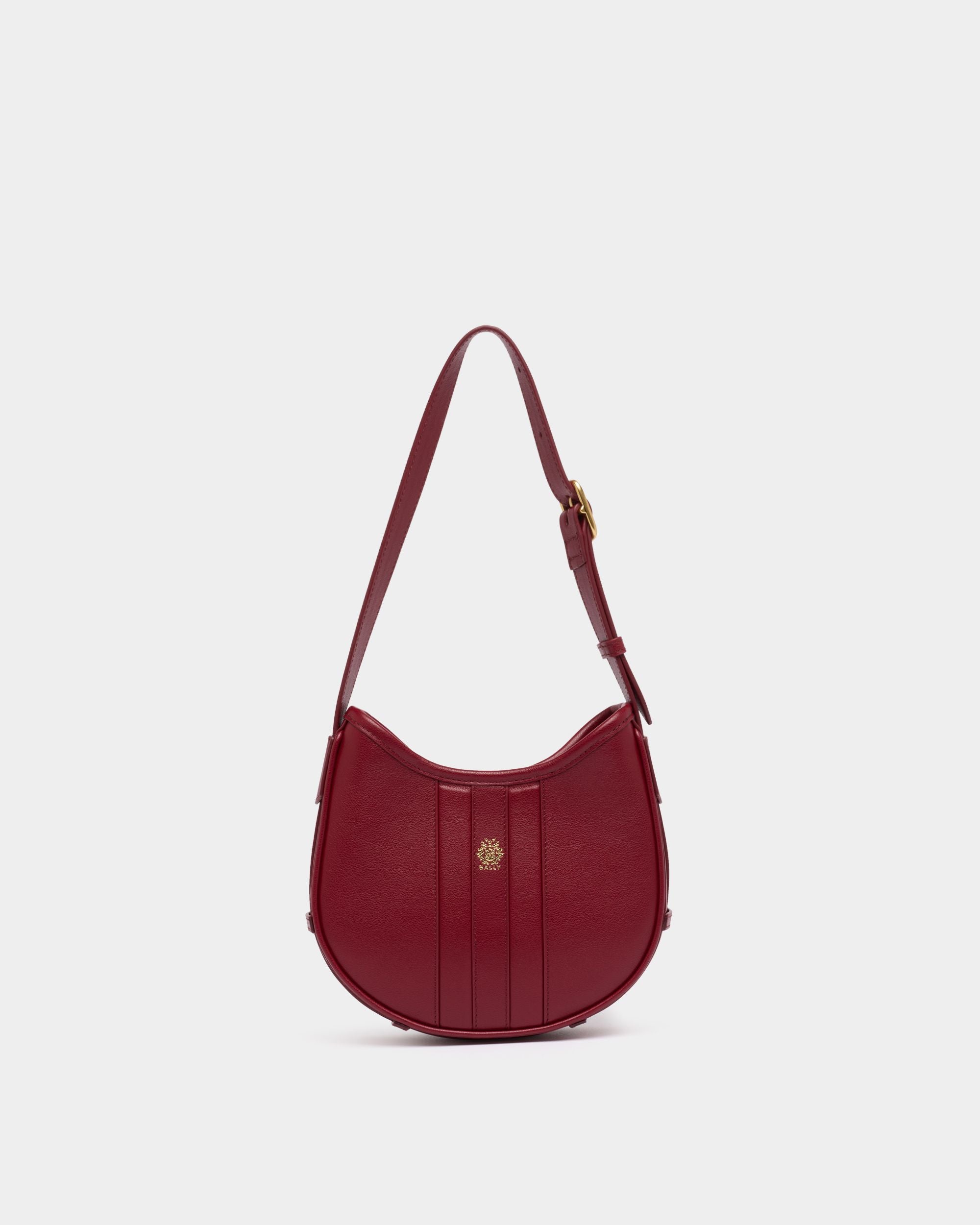 Signature Hobo Bag in Ruby Red Leather
