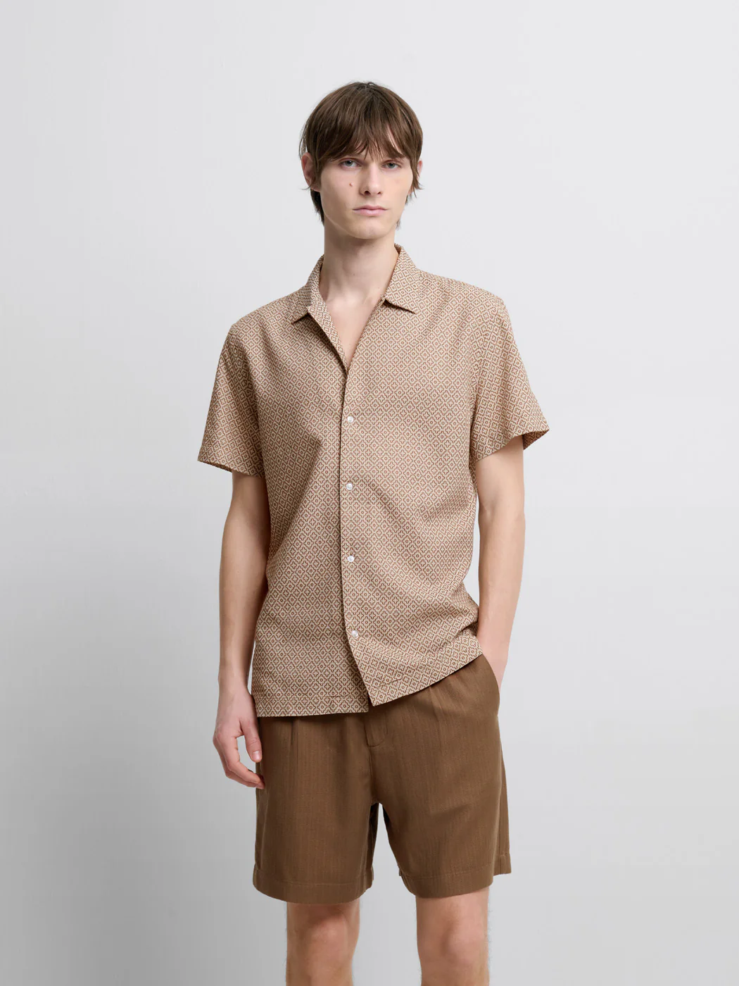 Chemise manches courtes fantaisie