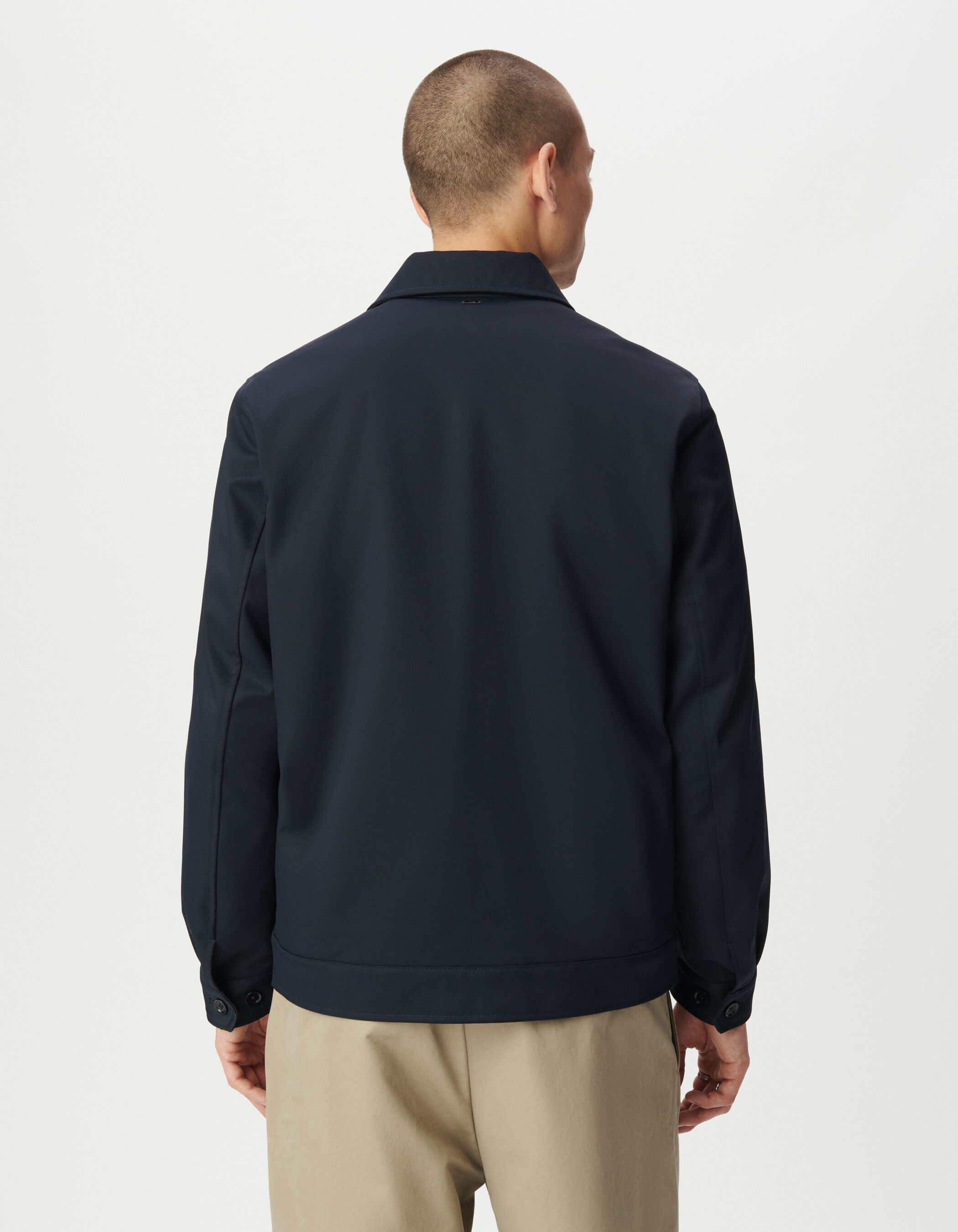 Blouson marine poches plaquées Homme