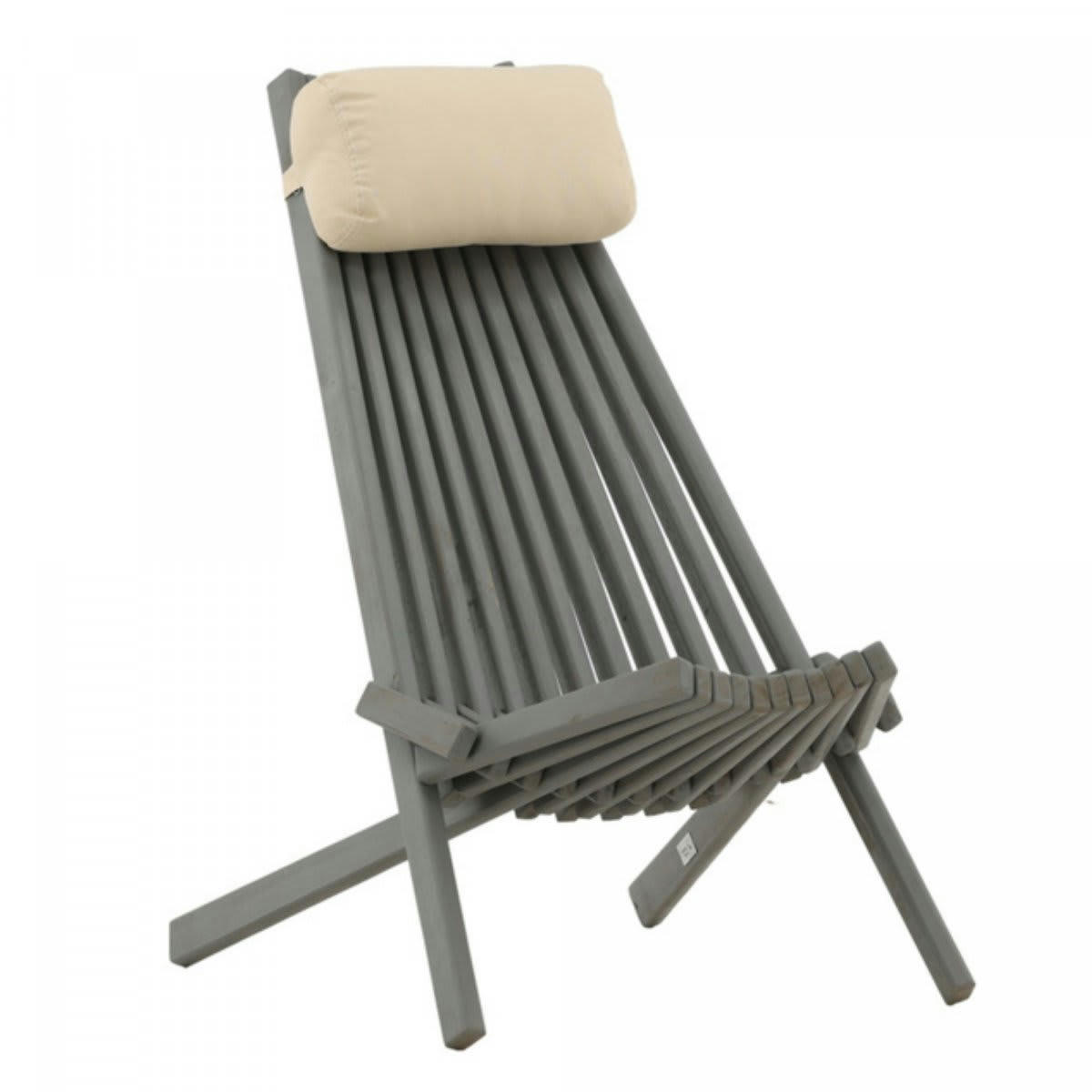 CRUZI - Fauteuil extérieur design en bois gris