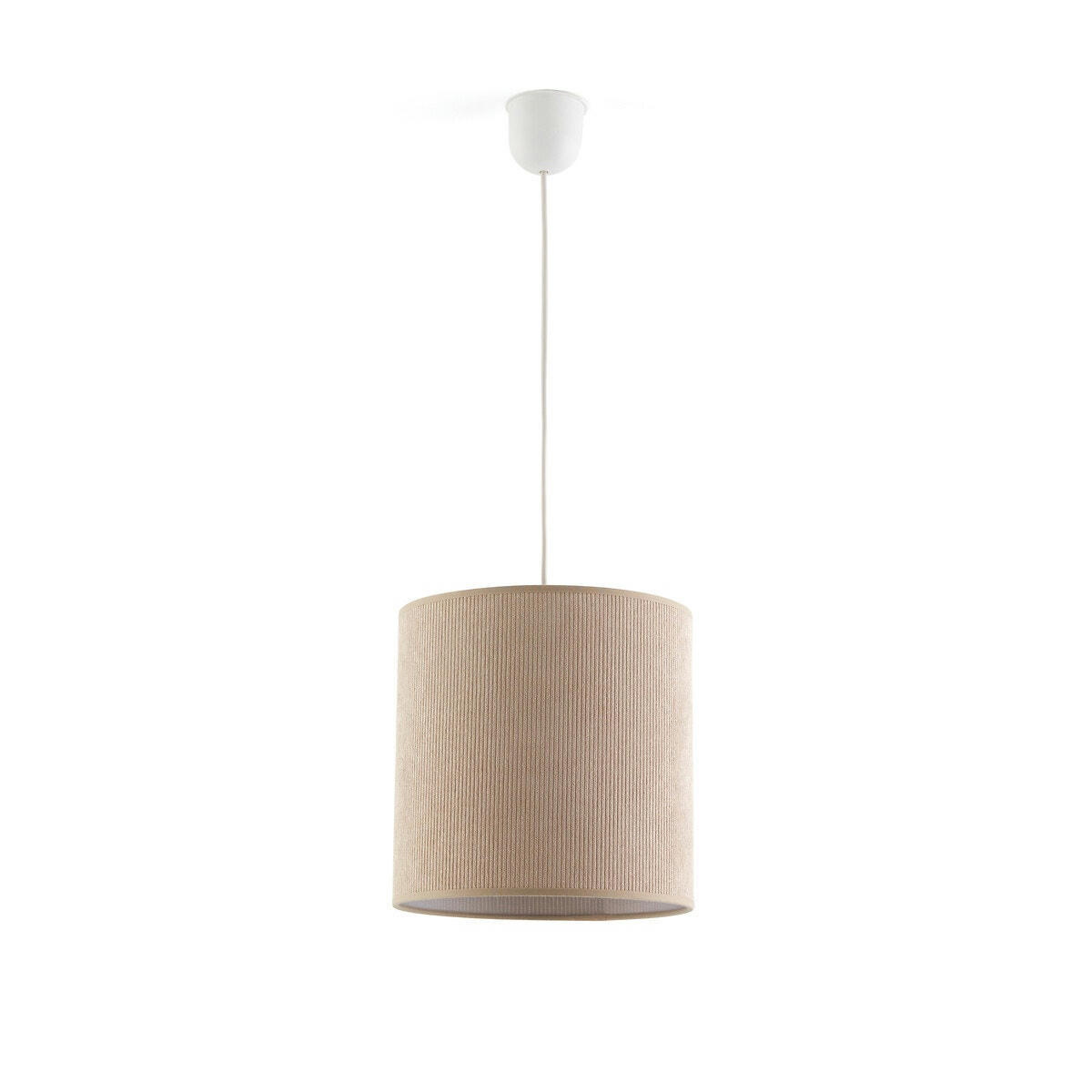 Suspension/Abat-jour velours côtelé Ø25cm, Thalia
