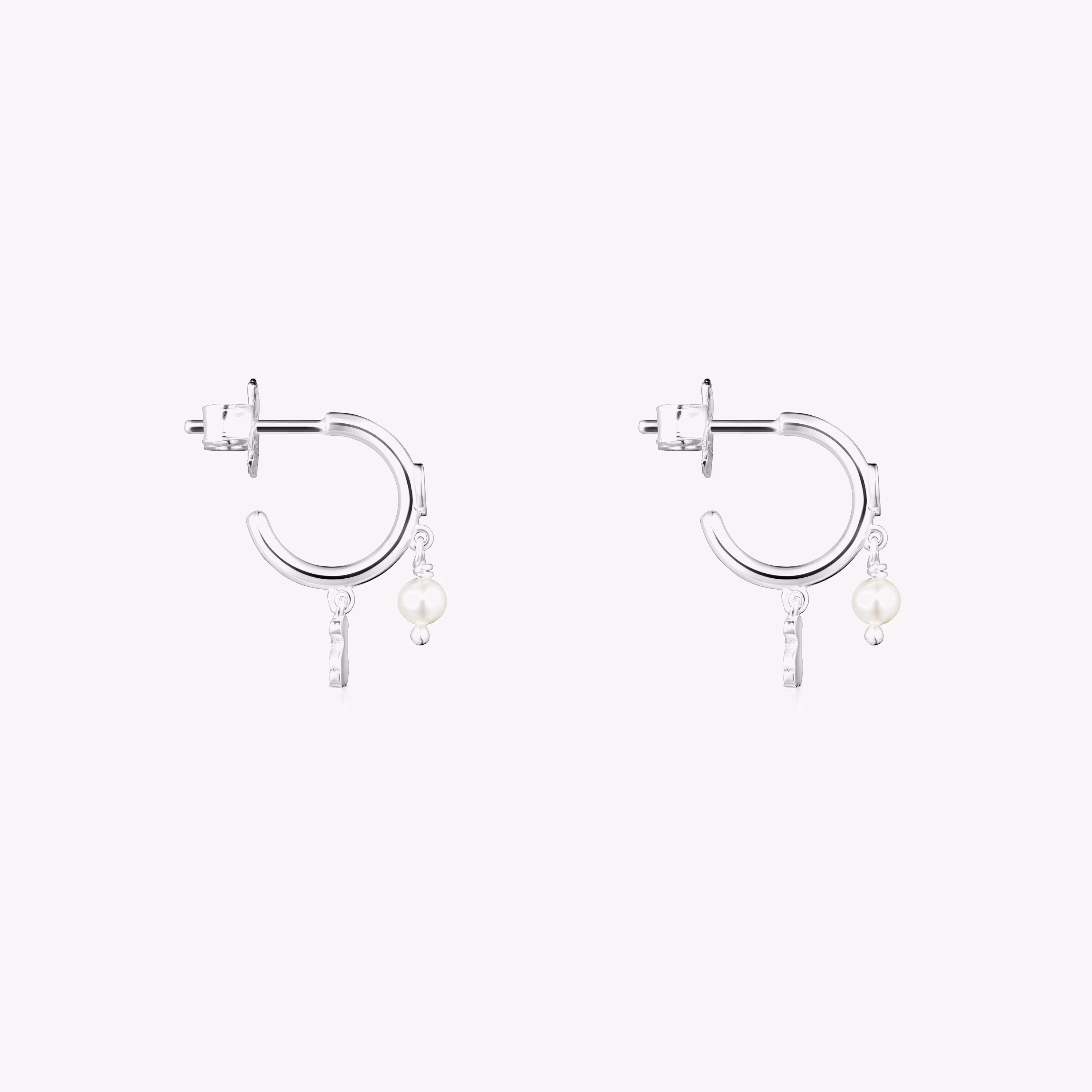 Pendientes de plata y perlas Cool Joy