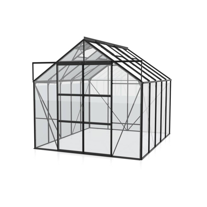 Serre en verre Uranus noire 8,3 m² VITAVIA