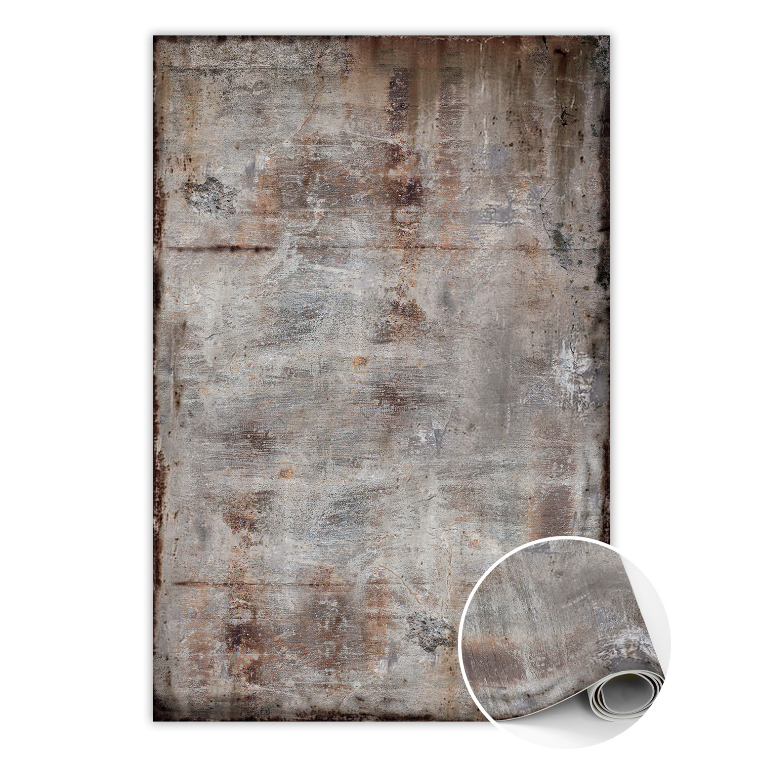 Modny winylowy dywan Rdzawa blacha 60 x 90 cm