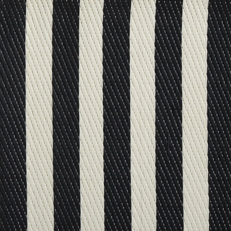 Buitenkleed streep - zwart/wit - 200x300 cm