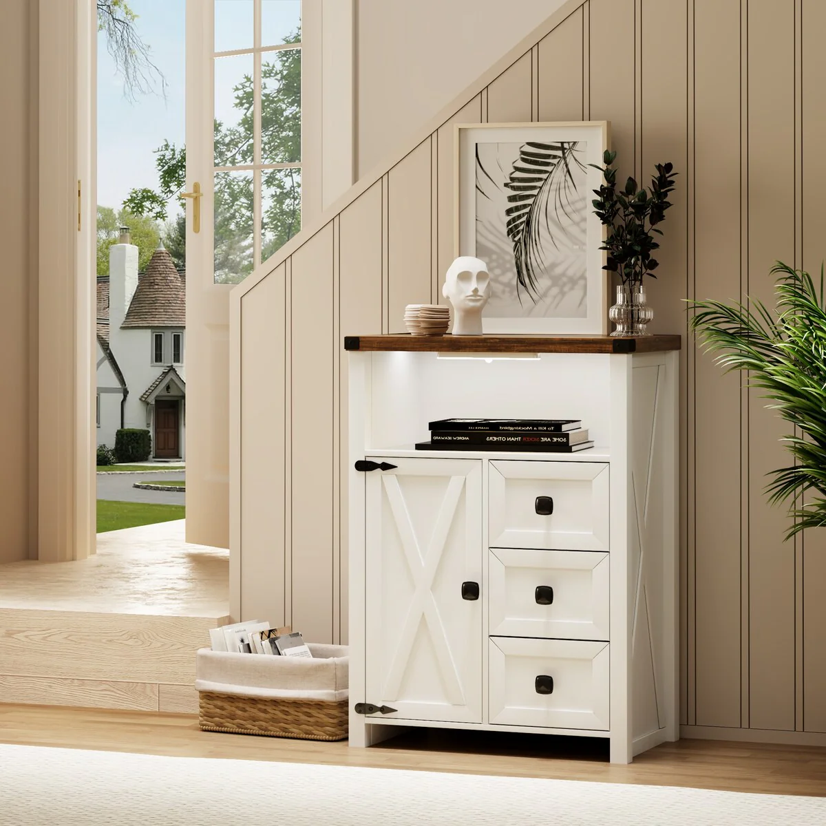 23.62Accent Cabinet with drawers and storage - N/A