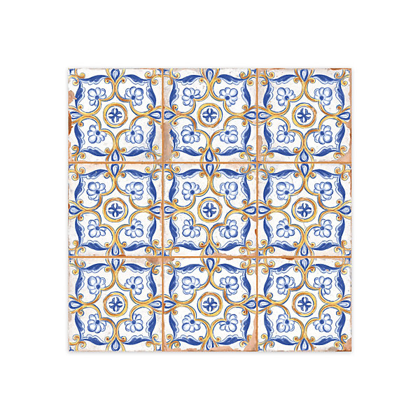 Carrelage Vintage Multicolore Ebla 33x33x0,95 cm Castelia - Mur intérieur (vendu par carton de 1,09 m²) - RO'MA CARRELAGE