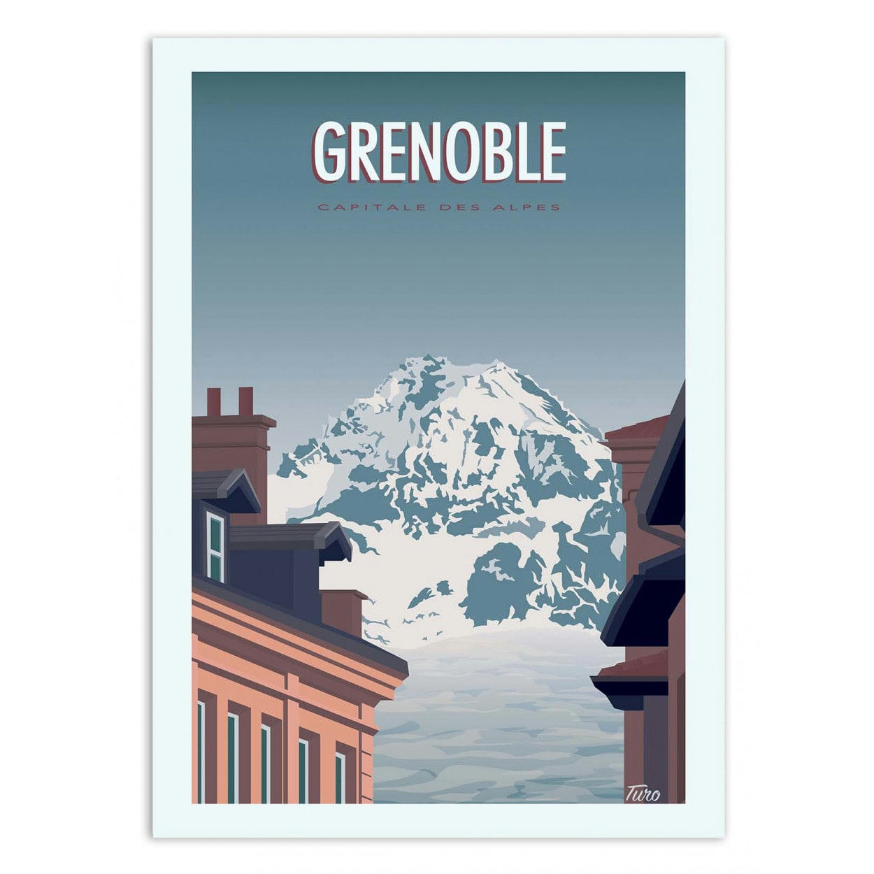 TUROMEMORIESSTUDIO - GRENOBLE - TURO - Affiche d'art 30 x 40 cm