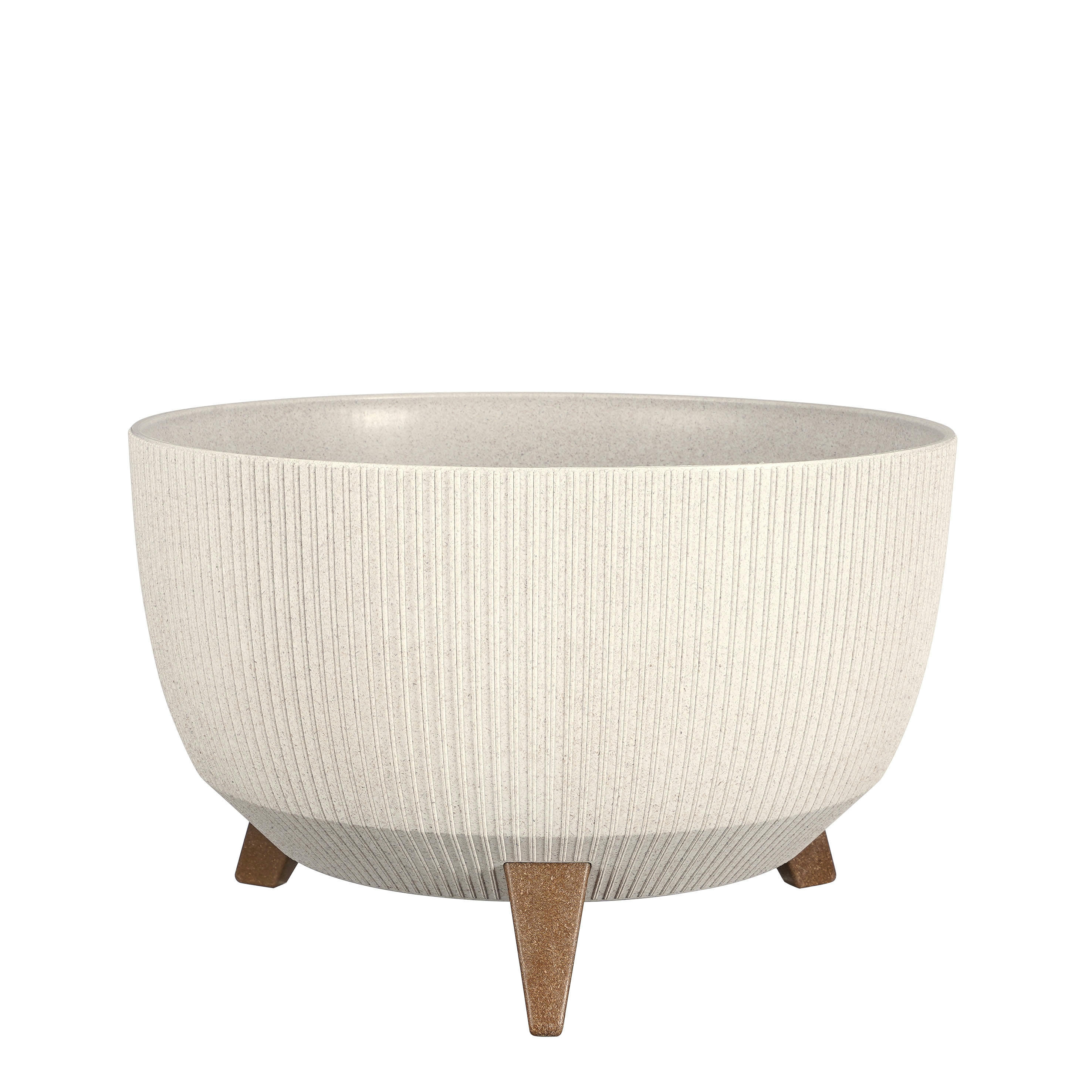 DOPPIO - Cache-pot avec pieds blanc cassé D40