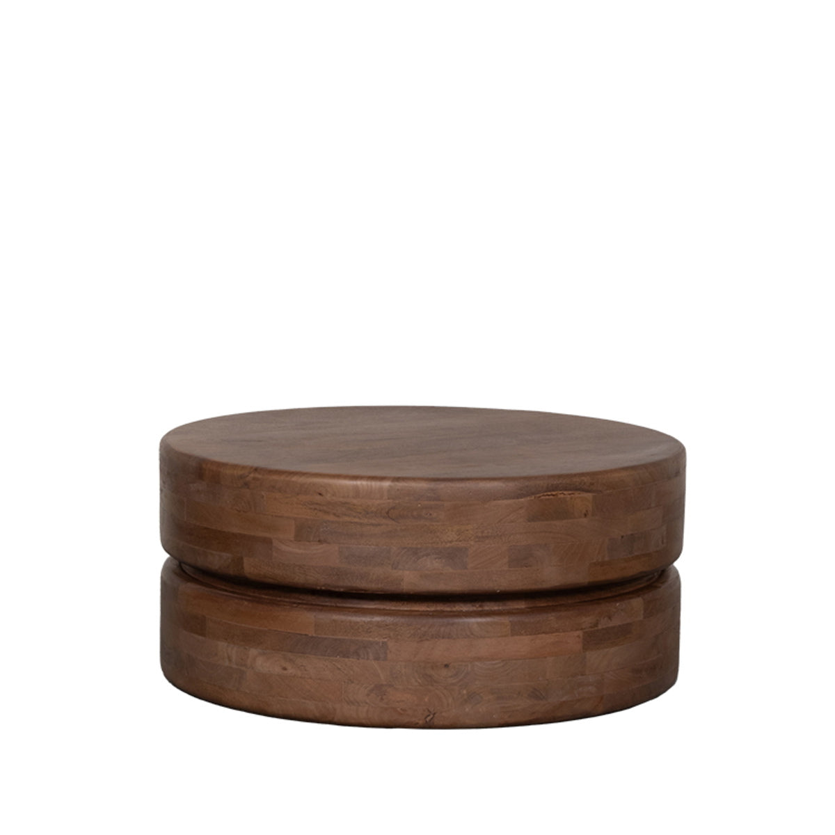 LABEL51 Salontafel Milly - Bruin Mangohout - 70x70x31cm
