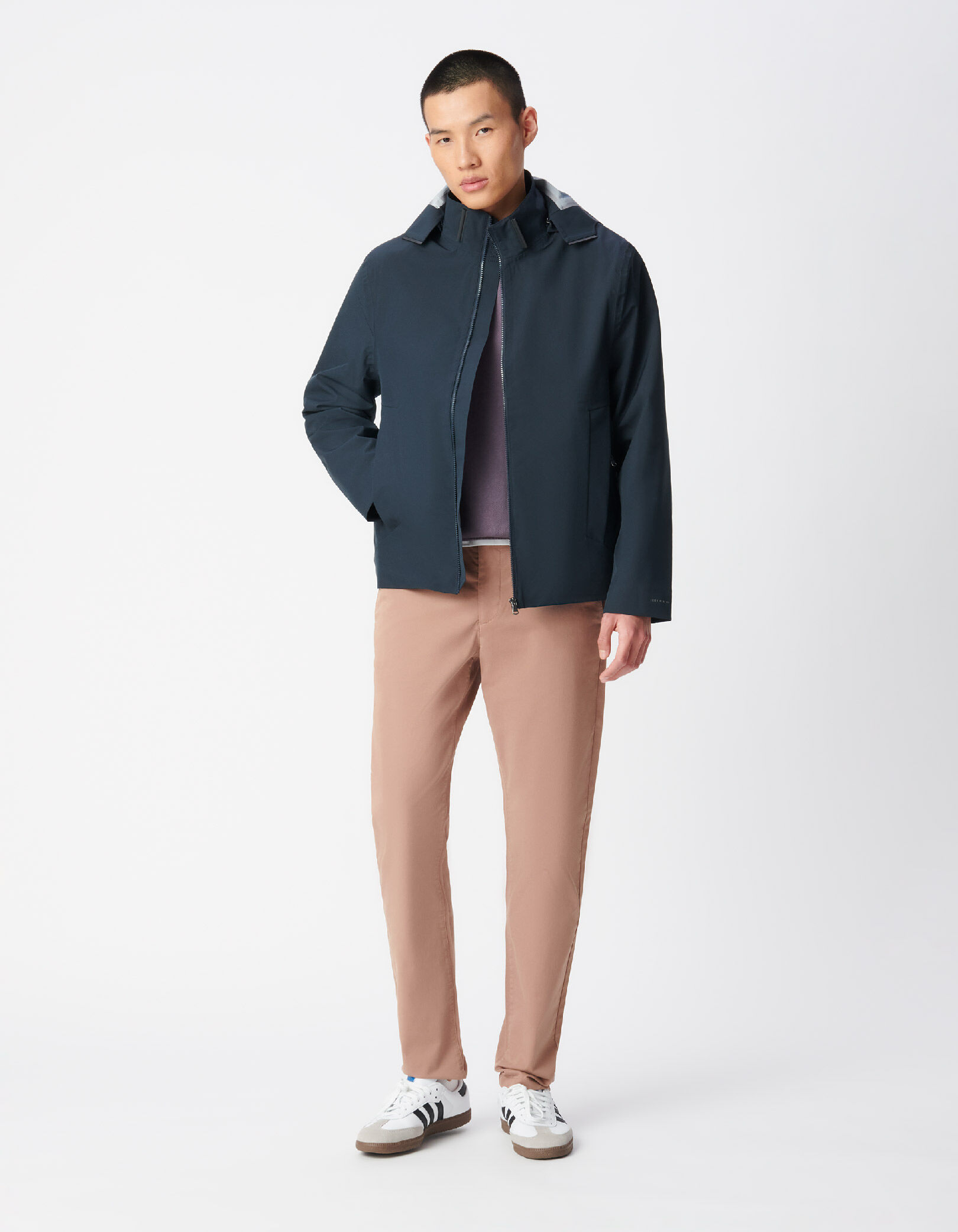 Pantalon chino slim taupe Homme