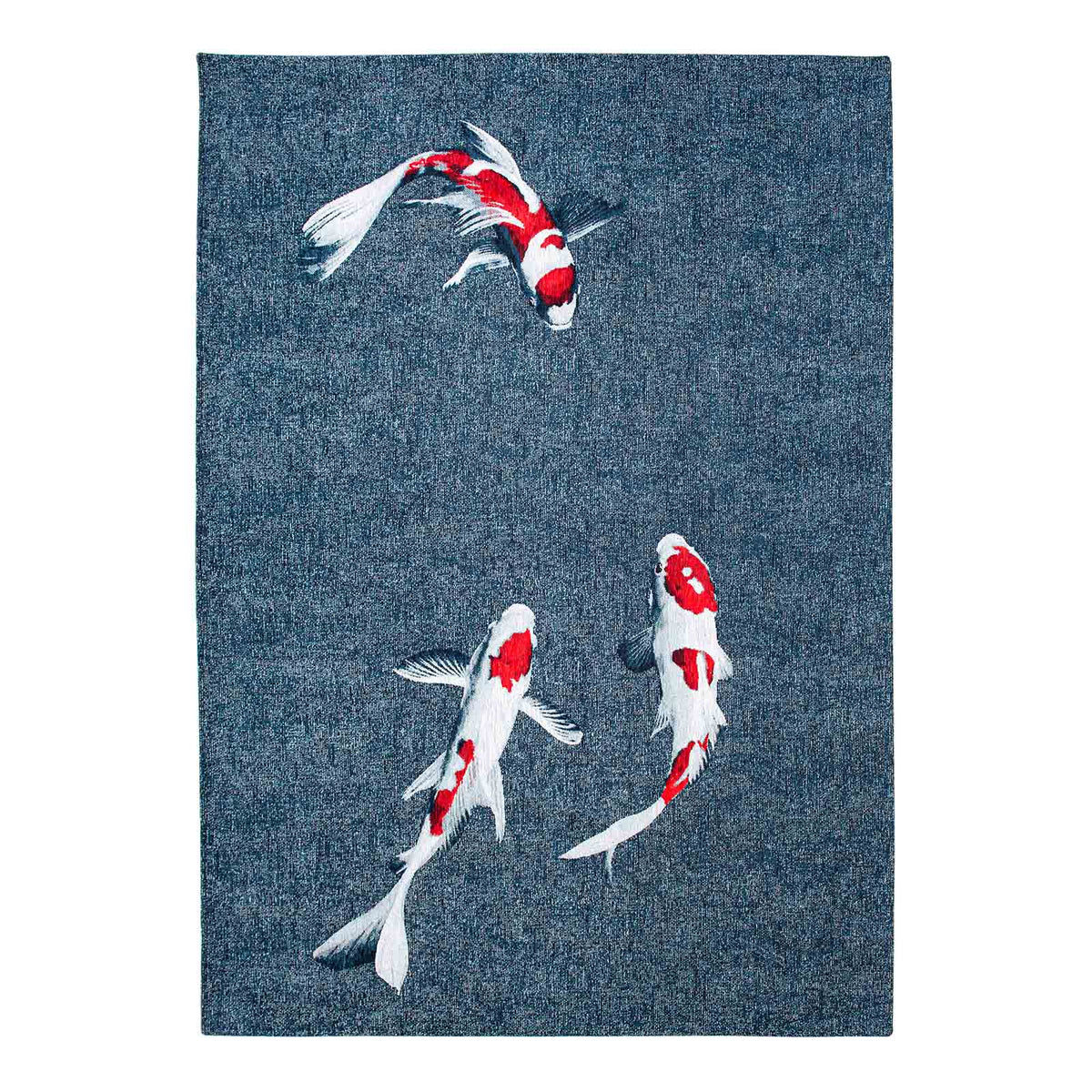 Ecorugs vloerkleed Japanese Pond - blauw - 140x200cm