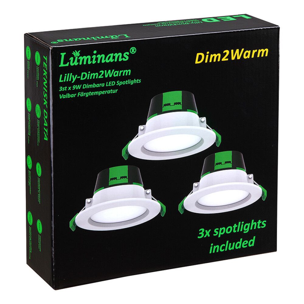 LILLY LUMINANS DIM2WARM 3X9W