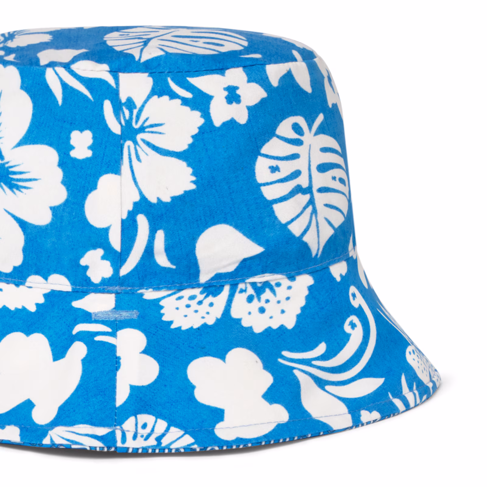 Gorro de playa Flower azul