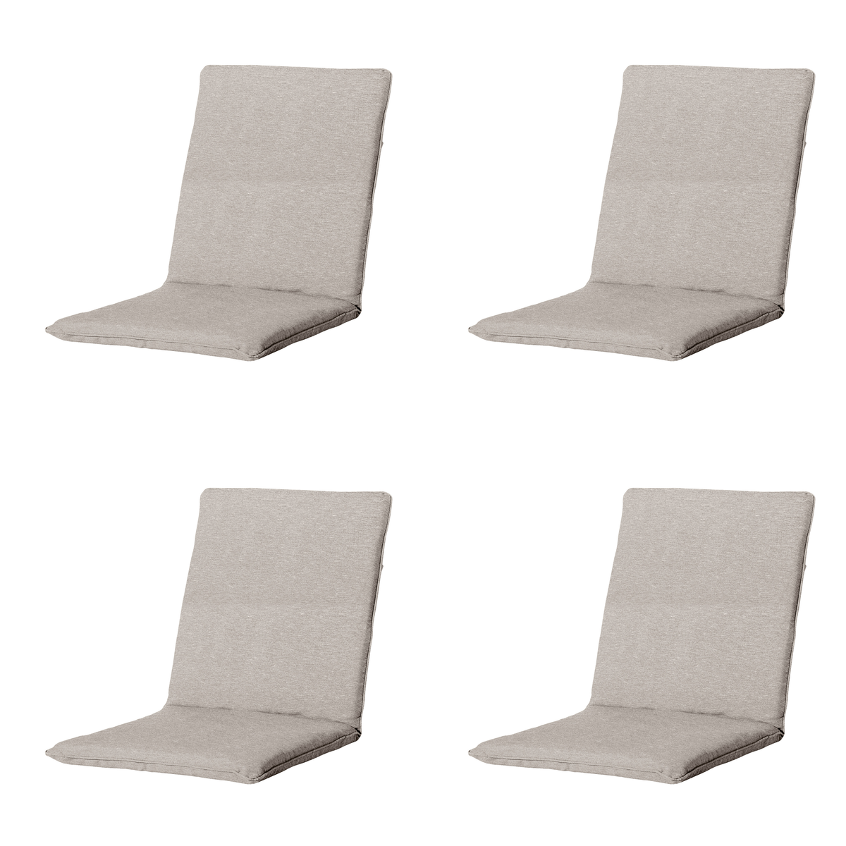 Madison stapelstoelkussen Panama - beige - 97x49x5cm - set van 4