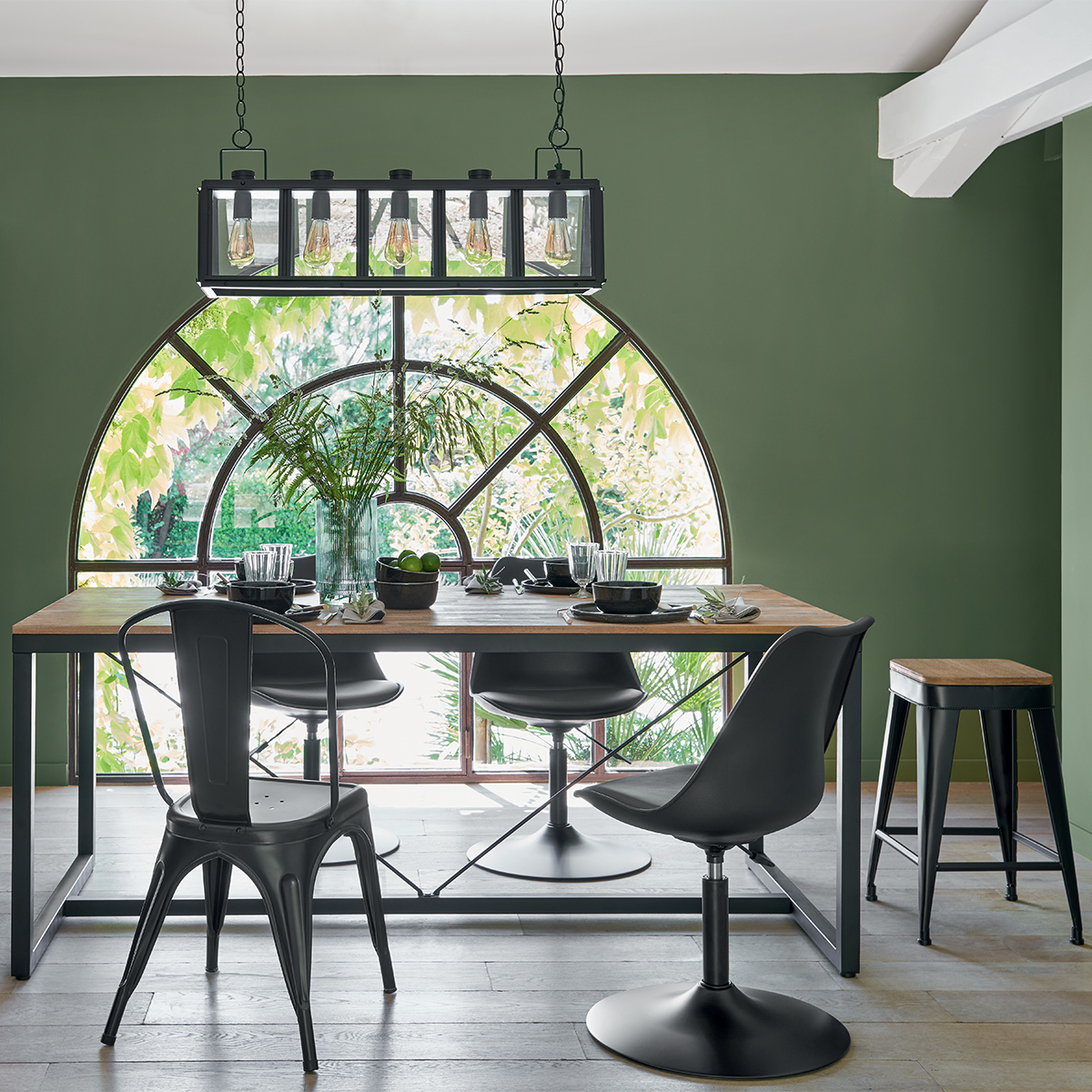 Bar stool "Joris" Black