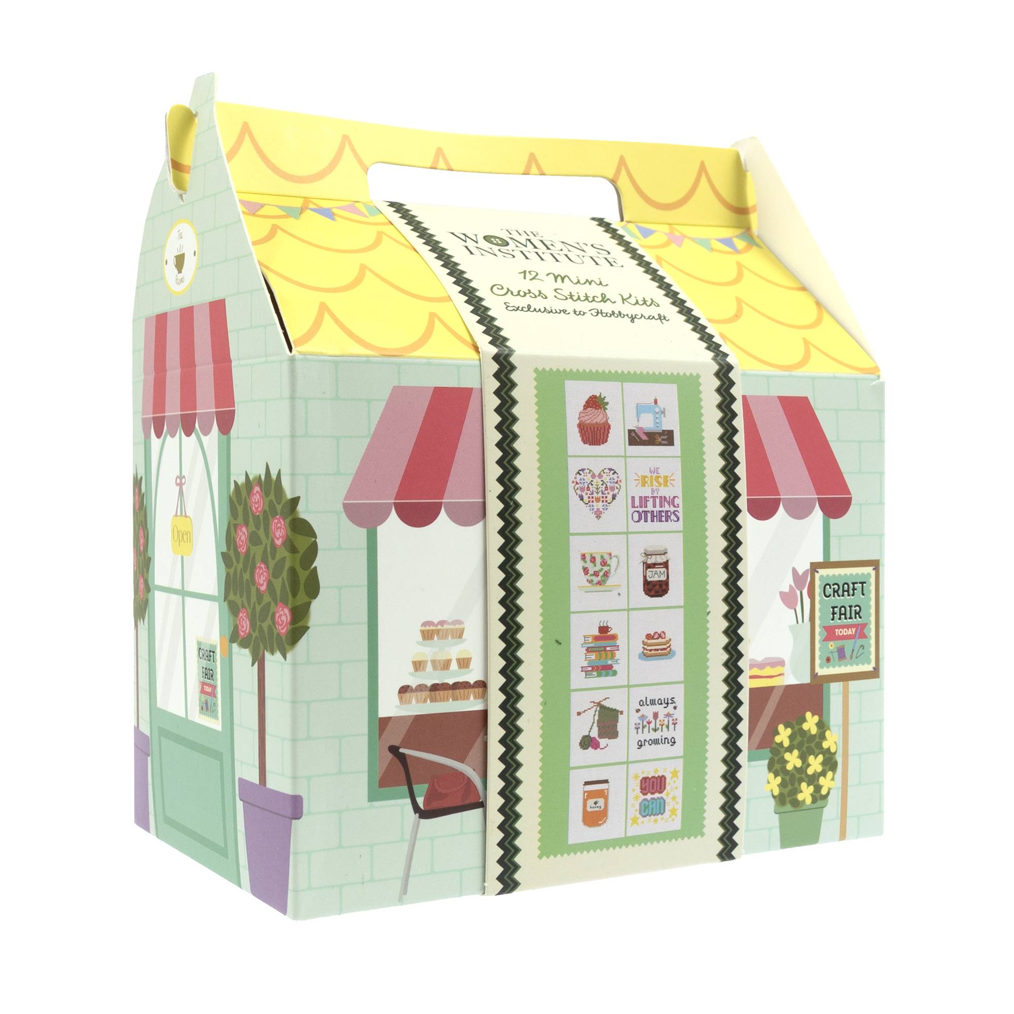 WI Tea Shop Mini Cross Stitch Kit 12 Pack