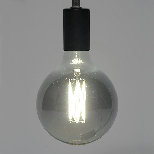 Ampoule globe 12,5 cm gris fumé LED filament (E27)
