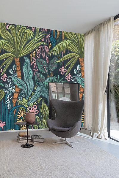 Papier peint panoramique Grandeco wild wood L.280 x l.159 cm