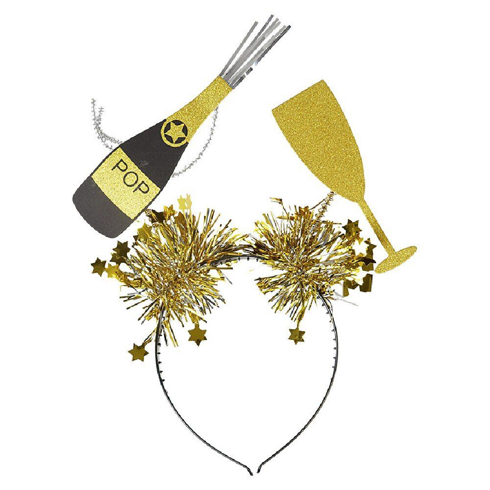 Serre tête de fête bouteille et fl&ucirc;te