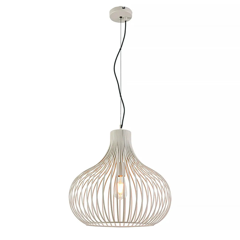 Freelight hanglamp Aglio - 1 lichts - 48 x 150  cm - creme