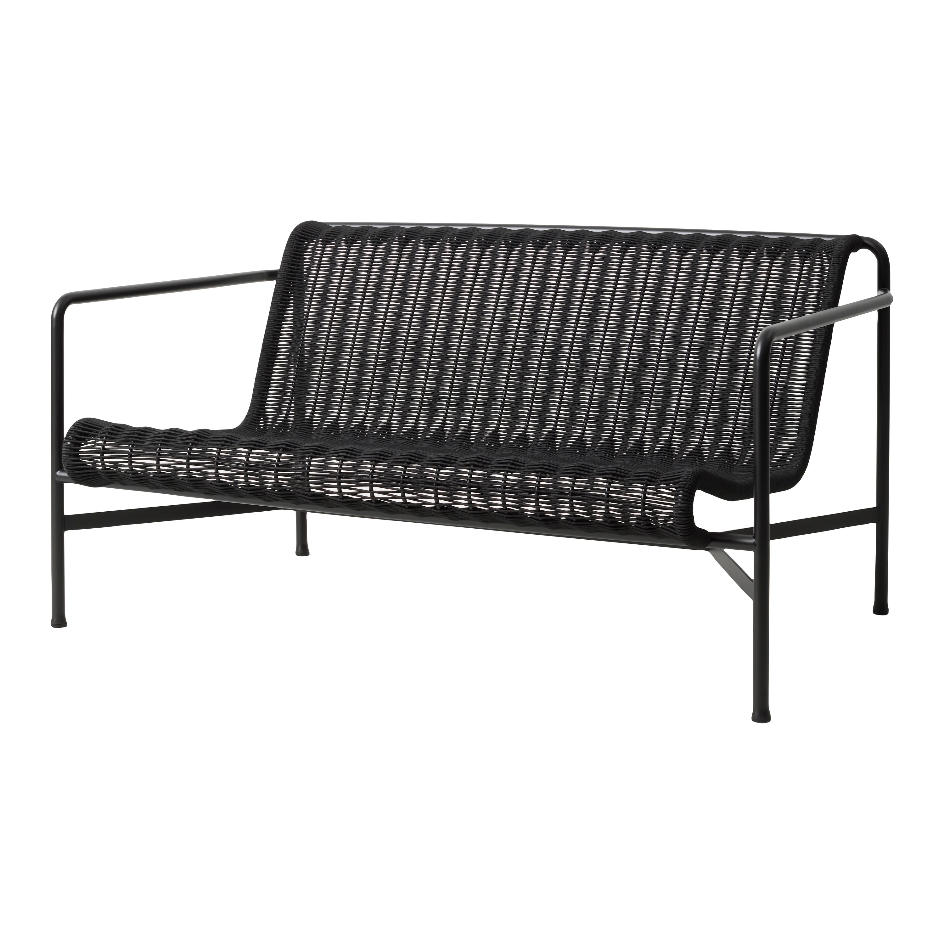 HAY Palissade Cord Lounge 2,5-zitsbank Low - Antraciet