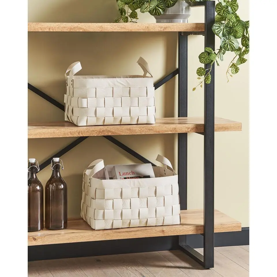 SIPPAR - Opbergmanden set van 2 - Beige - Kunstleer