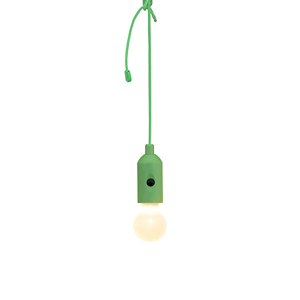 Ampoule suspendue vert l.5,6 x H.27 cm
