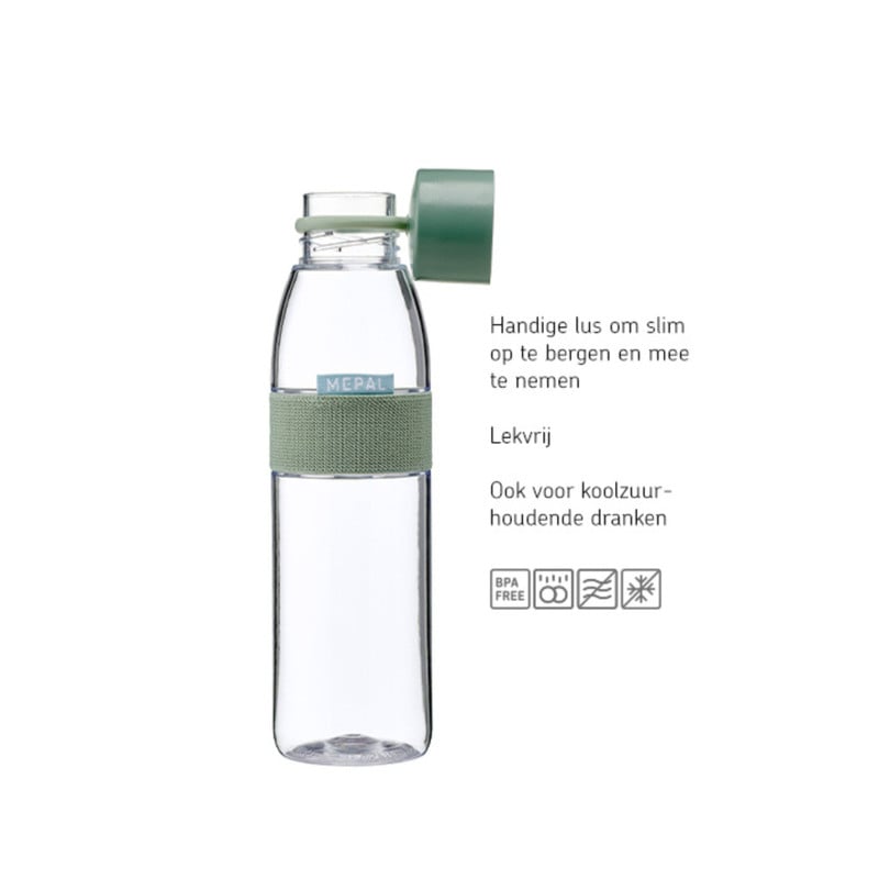Mepal waterflesgroot - lichtgroen - 700 ml