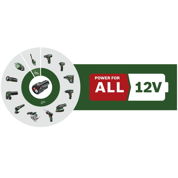 Akkupack 2.0 Ah, 12 V, Lithium-Ionen