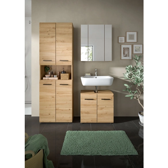 Badmöbel-Set, BxHxT: 135 x 185 x 30 cm, 3-teilig