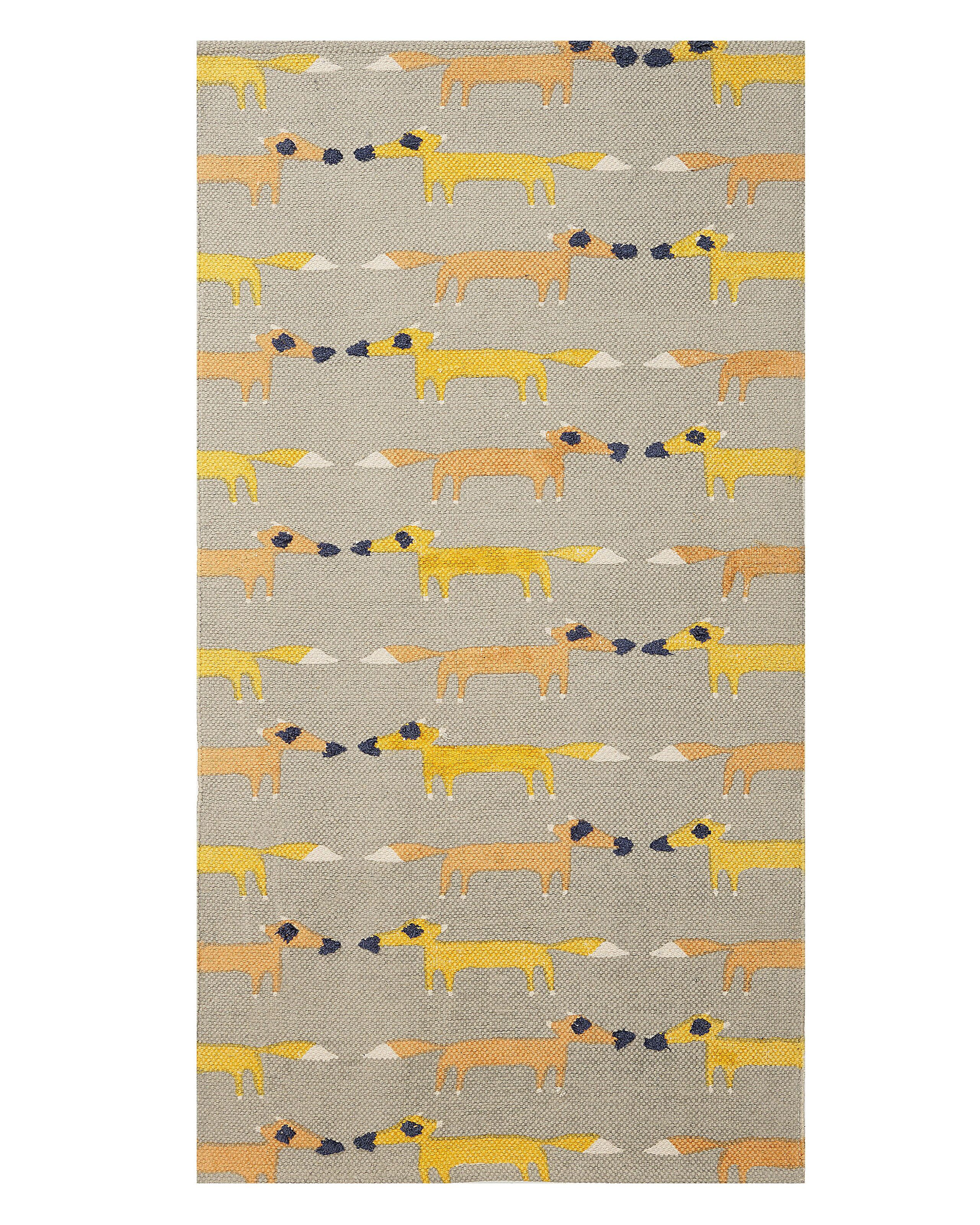 Dywan do pokoju dziecięcego 80 x 150 cm szary
