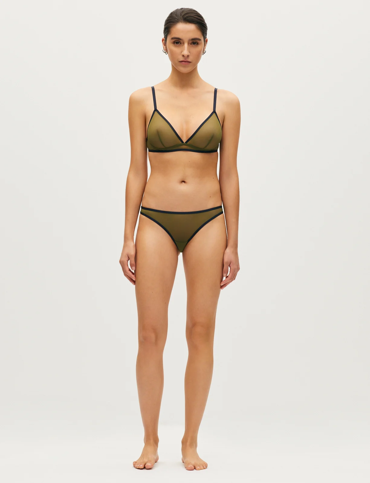 Culotte taille basse CHERI TULLE BICOLORE