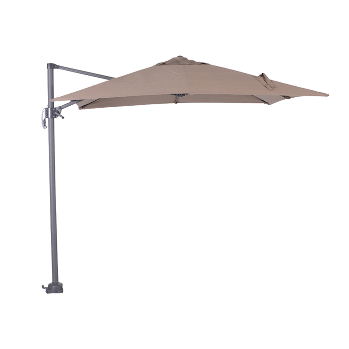 Hawaii parasol S - 250x250 cm - carbon black - taupe