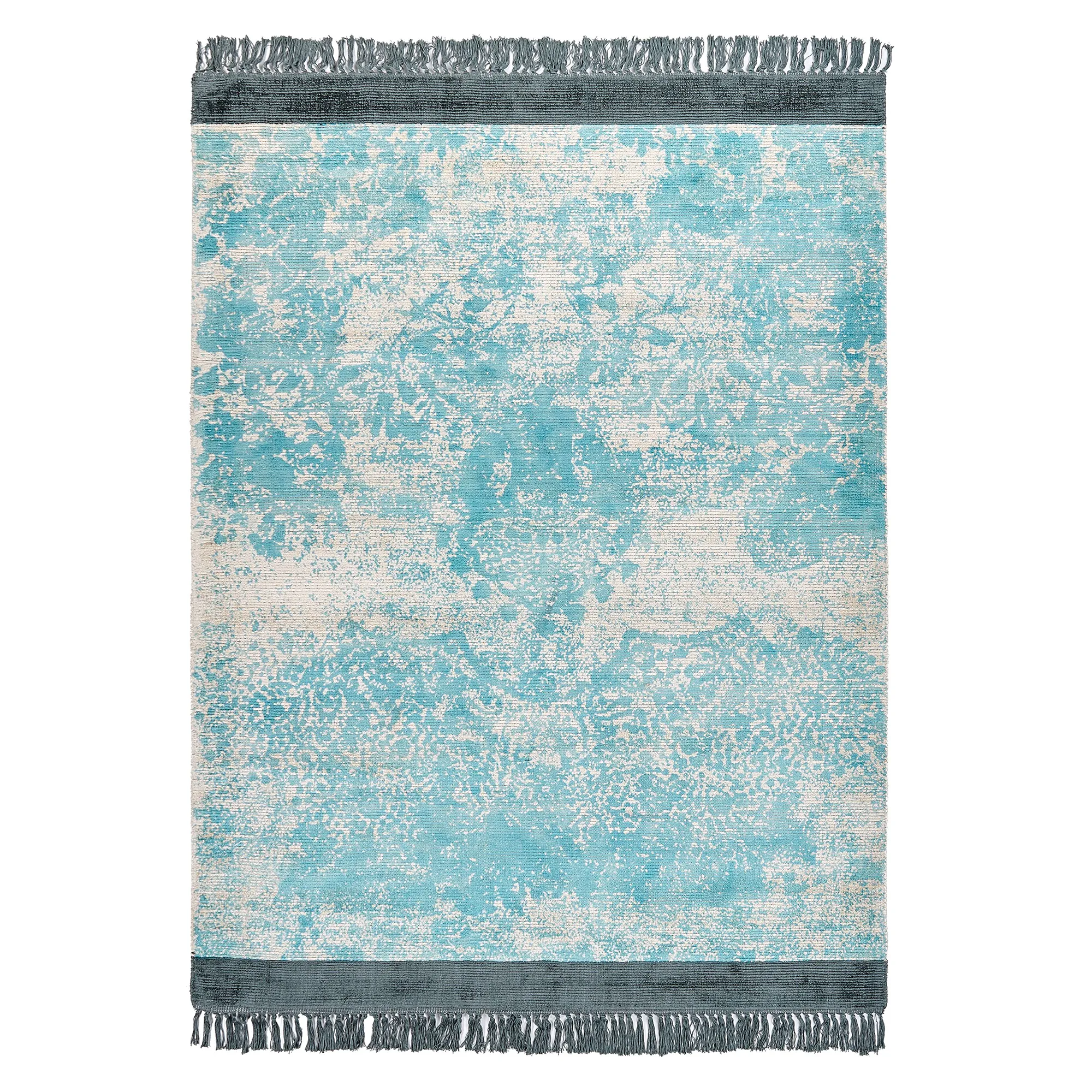 Rug AKARSU Blue 140 x 200 cm Viscose