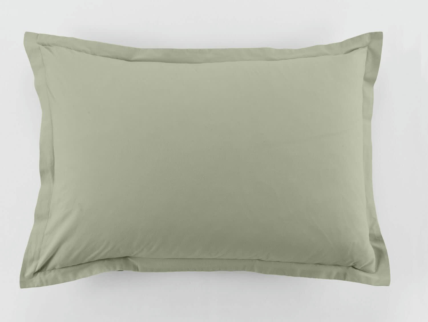 UNI ADC - Taie d'oreiller coton vert 50x70 cm