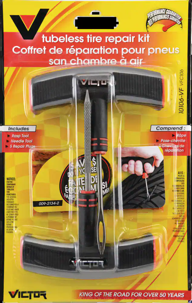 Victor Heavy-Duty Tubeless Tire Repair Kit w/ Plugs