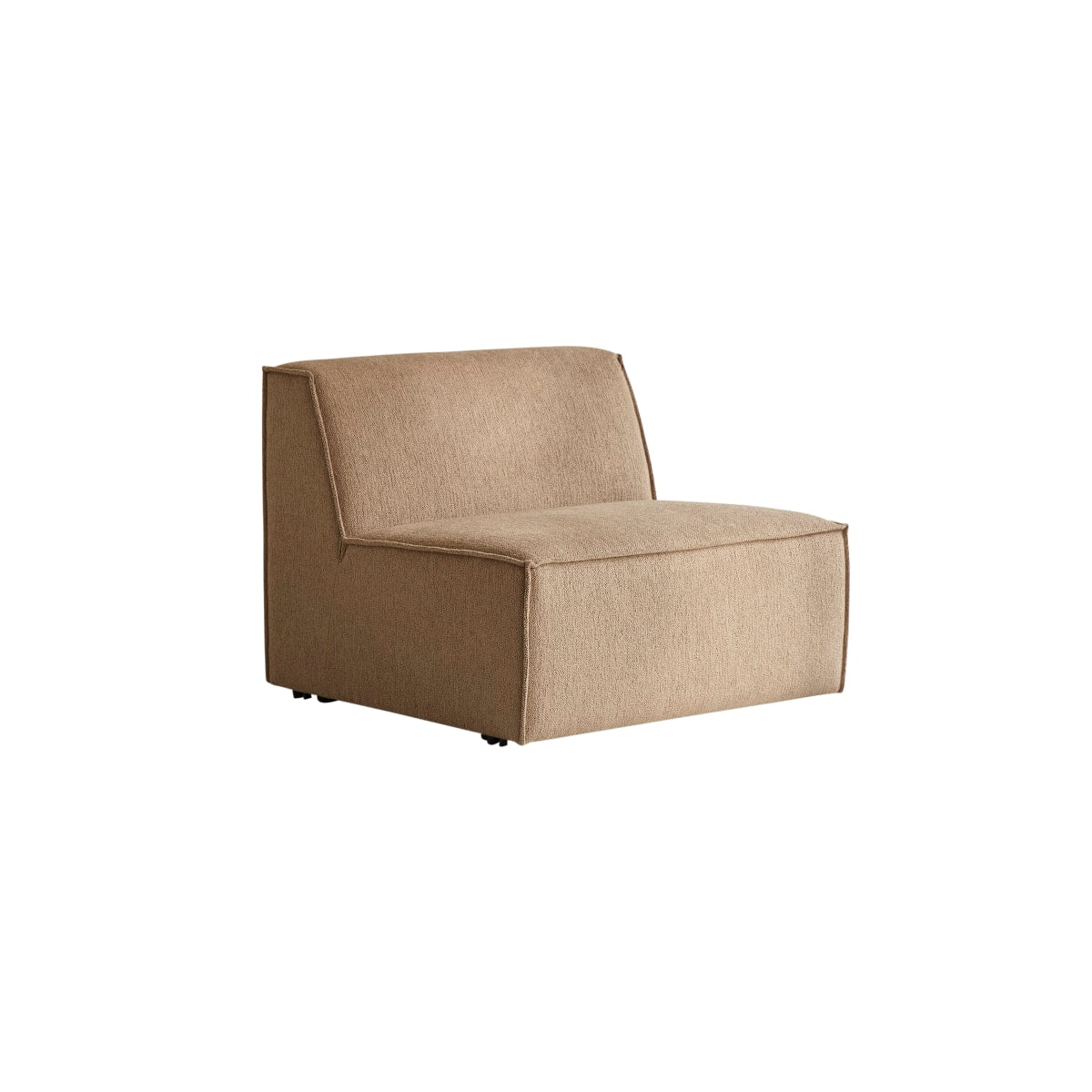 Tikamoon Modulaire fauteuil in camelkleurige stof - Bruin