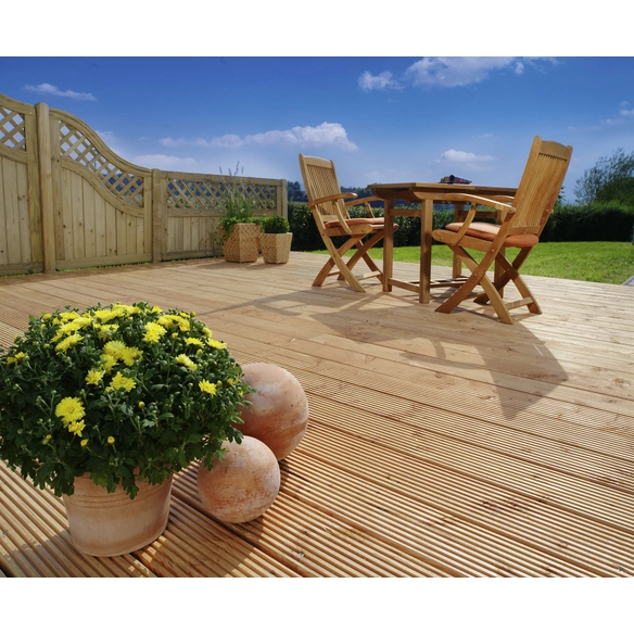 Terrassendiele »Douglasie grob/fein«, Breite: 14,5 cm, Stärke: 2,8 cm, 1 Stk.