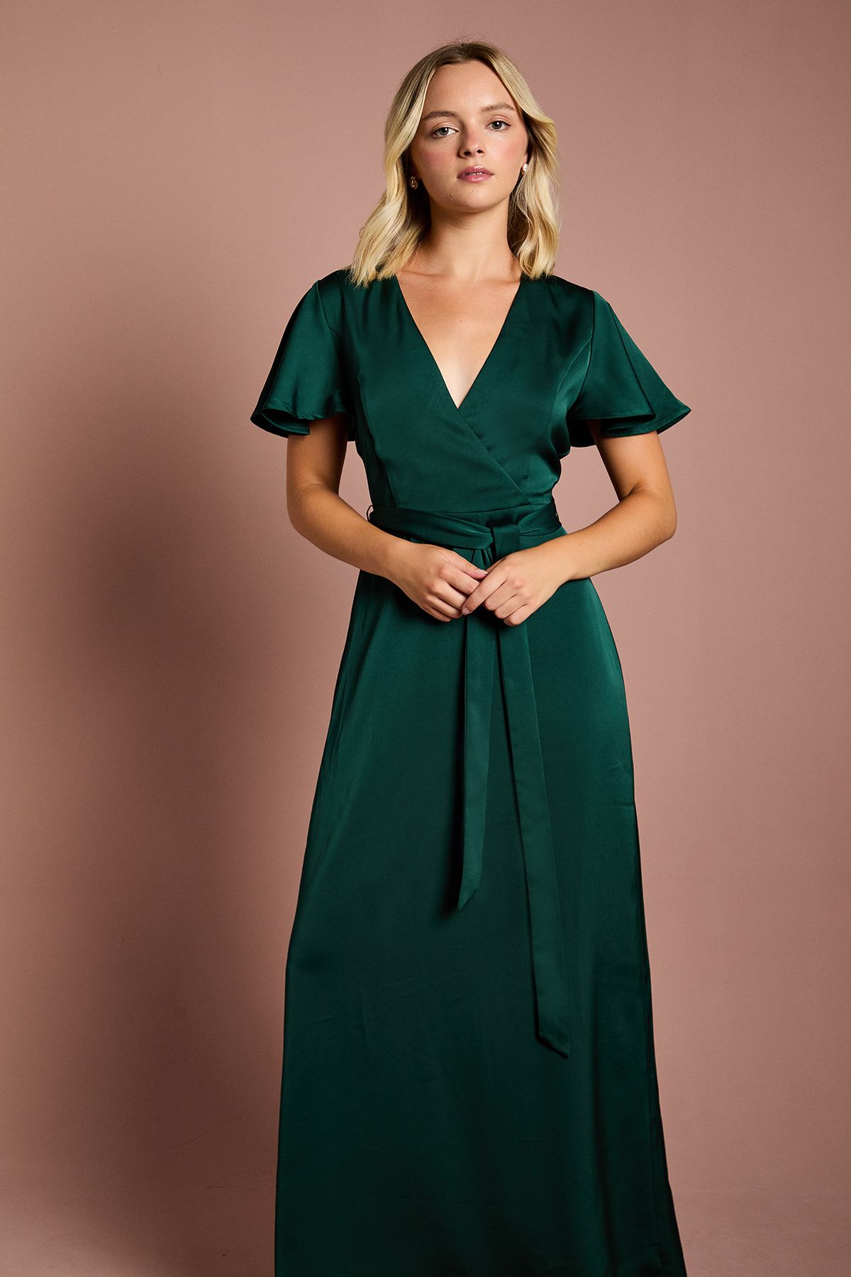 Coast Teen Coast Angel Sleeve Bridesmaid Dress