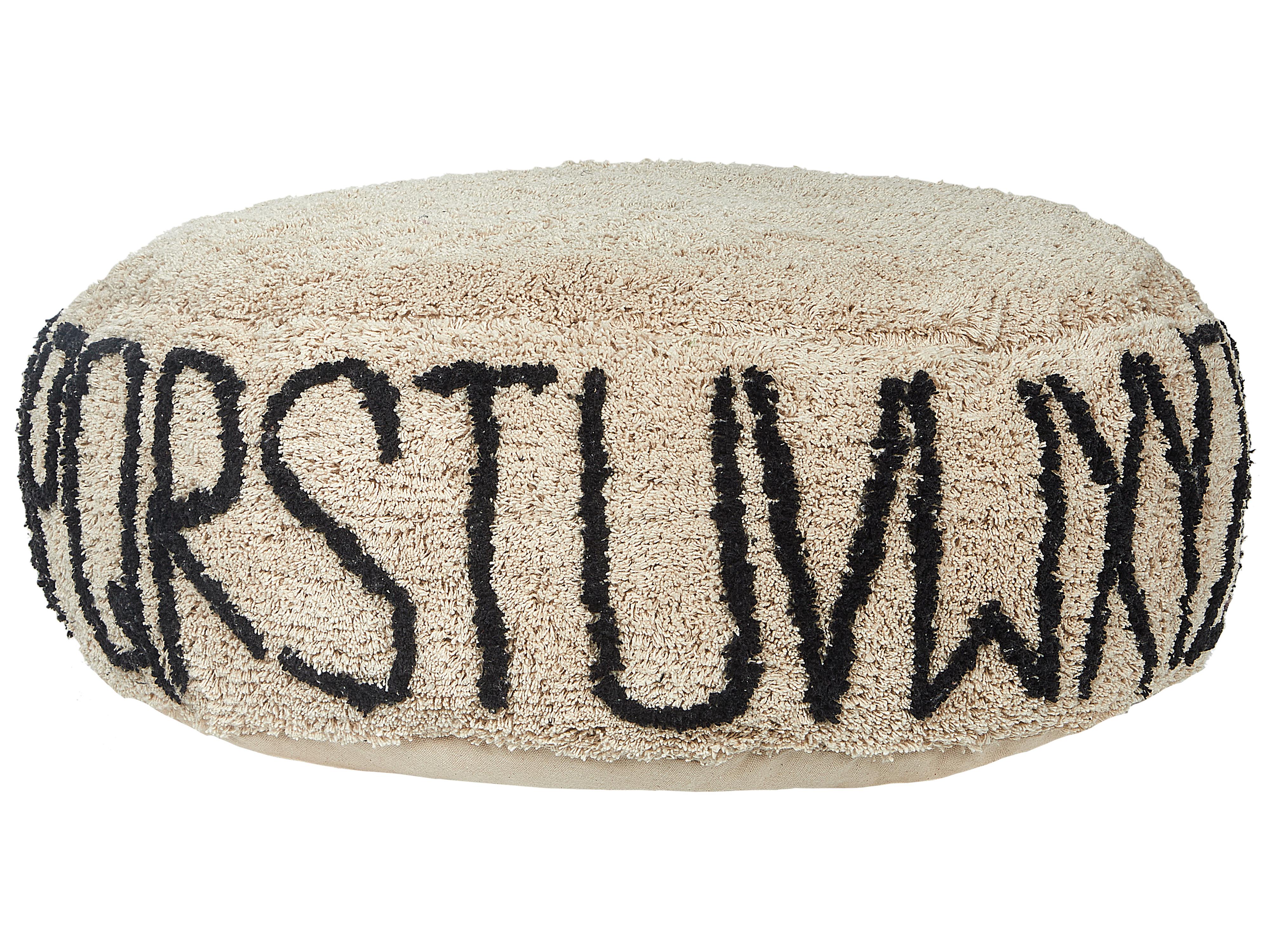 Pouffe TWINSPUR Cotton Beige
