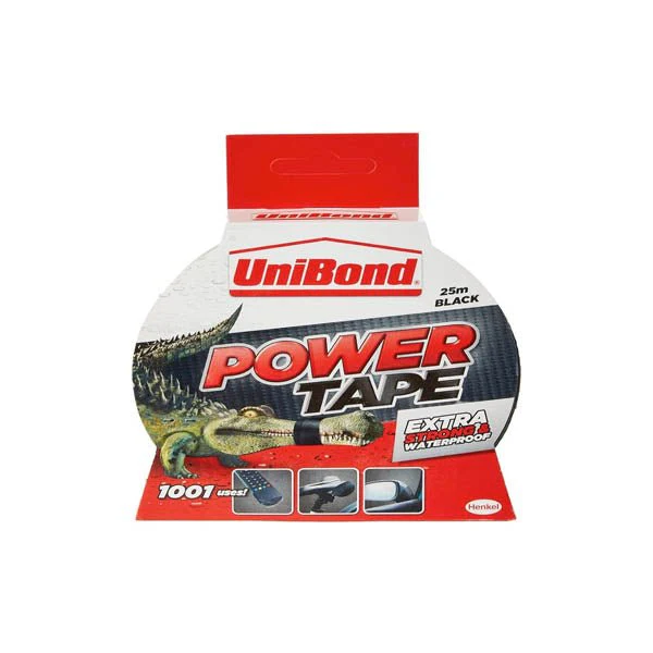Unibond Power Tape Black 25 Metre