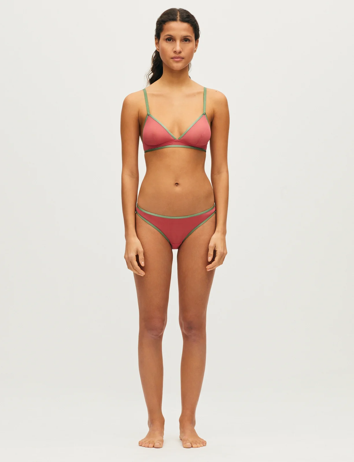 Culotte taille basse CHERI TULLE BICOLORE