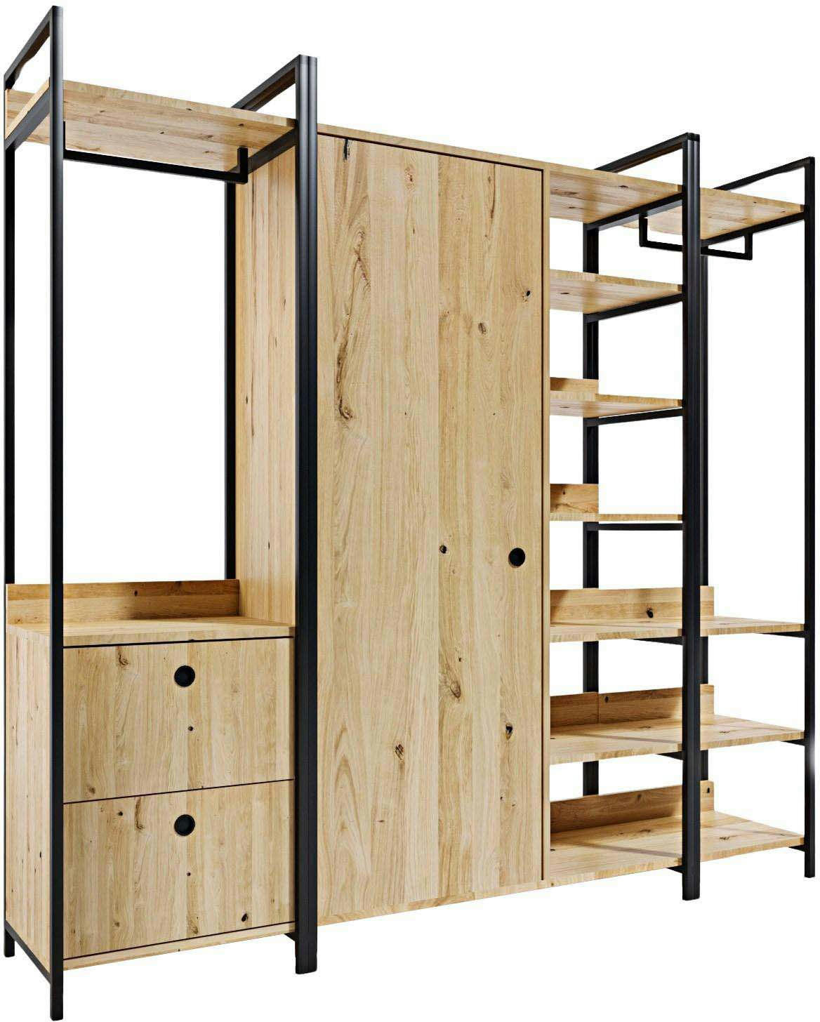 GARDE - Dressing en aggloméré  200 x 40 x 180 cm okan